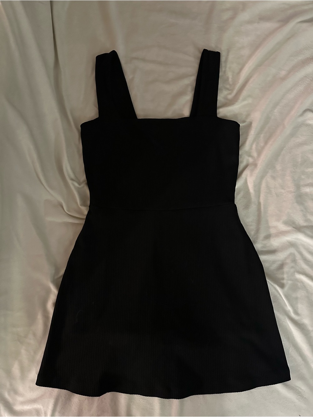 PINK Victoria's Secret Black Square-Neck Mini Dress